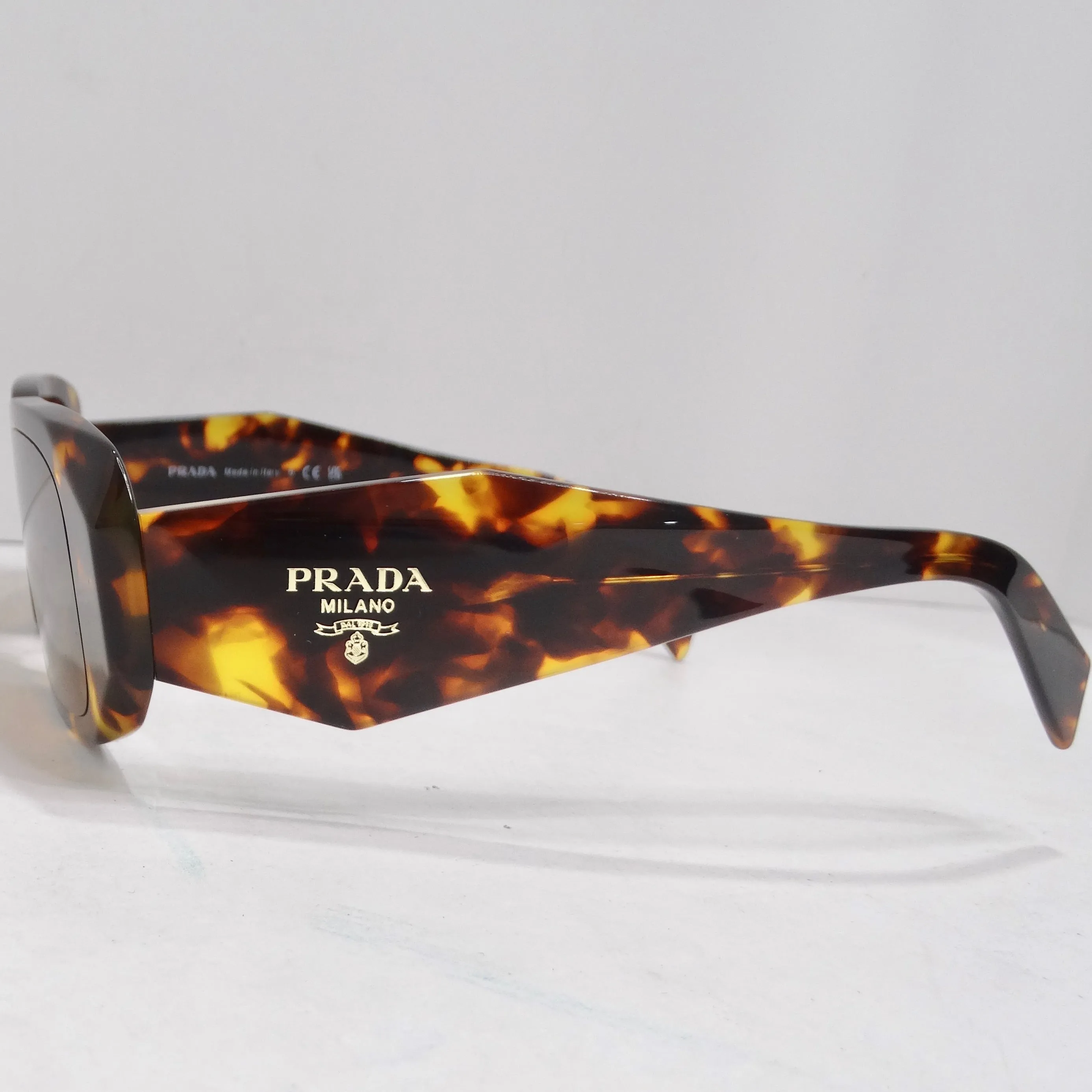 Prada Eyewear Tortoise Shell Square Frame Sunglasses