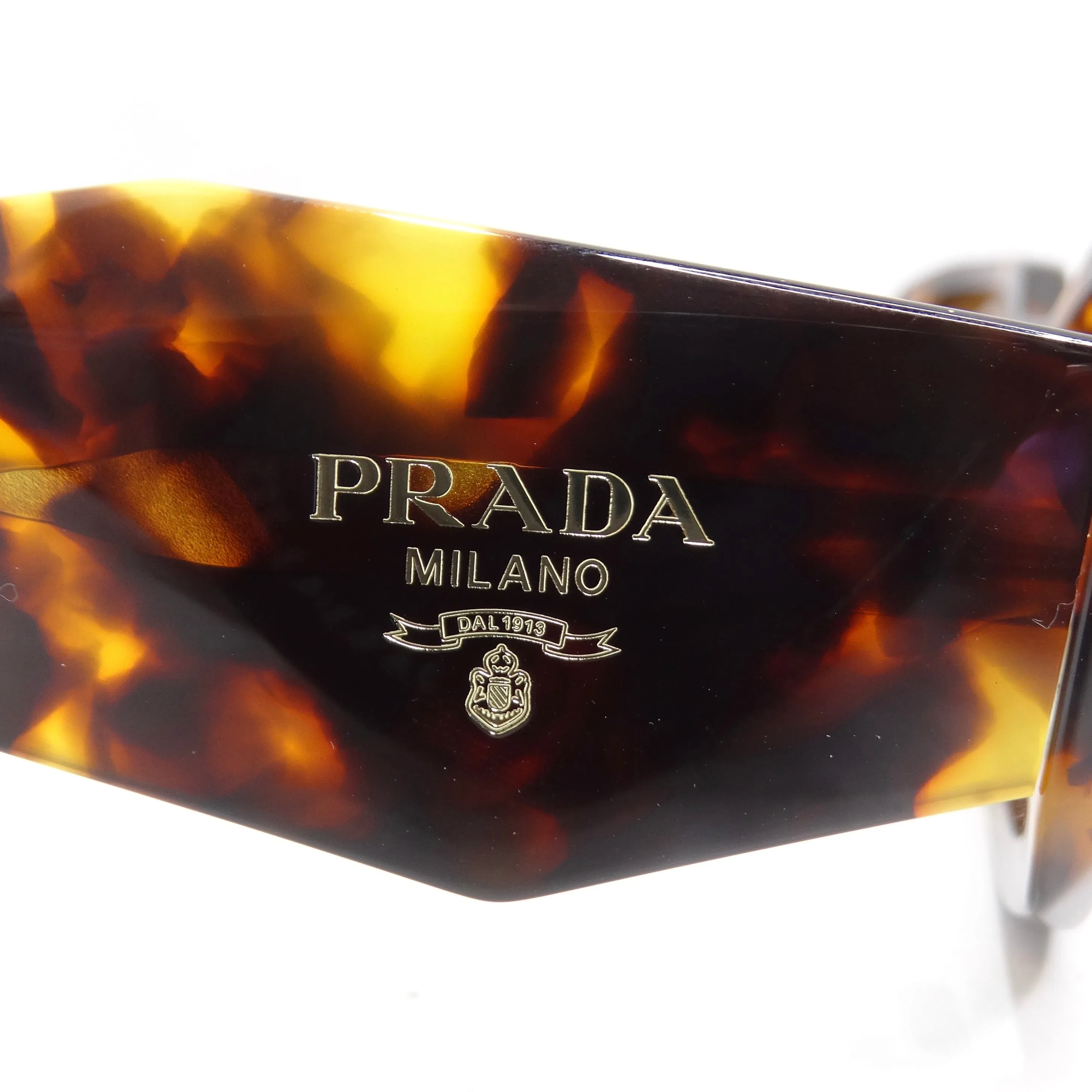 Prada Eyewear Tortoise Shell Square Frame Sunglasses