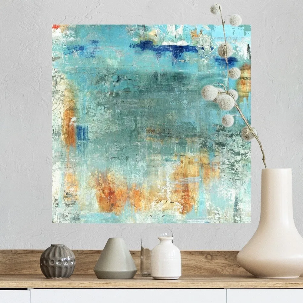 "Burnt Orange And Blue" Poster Print
