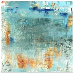 "Burnt Orange And Blue" Poster Print