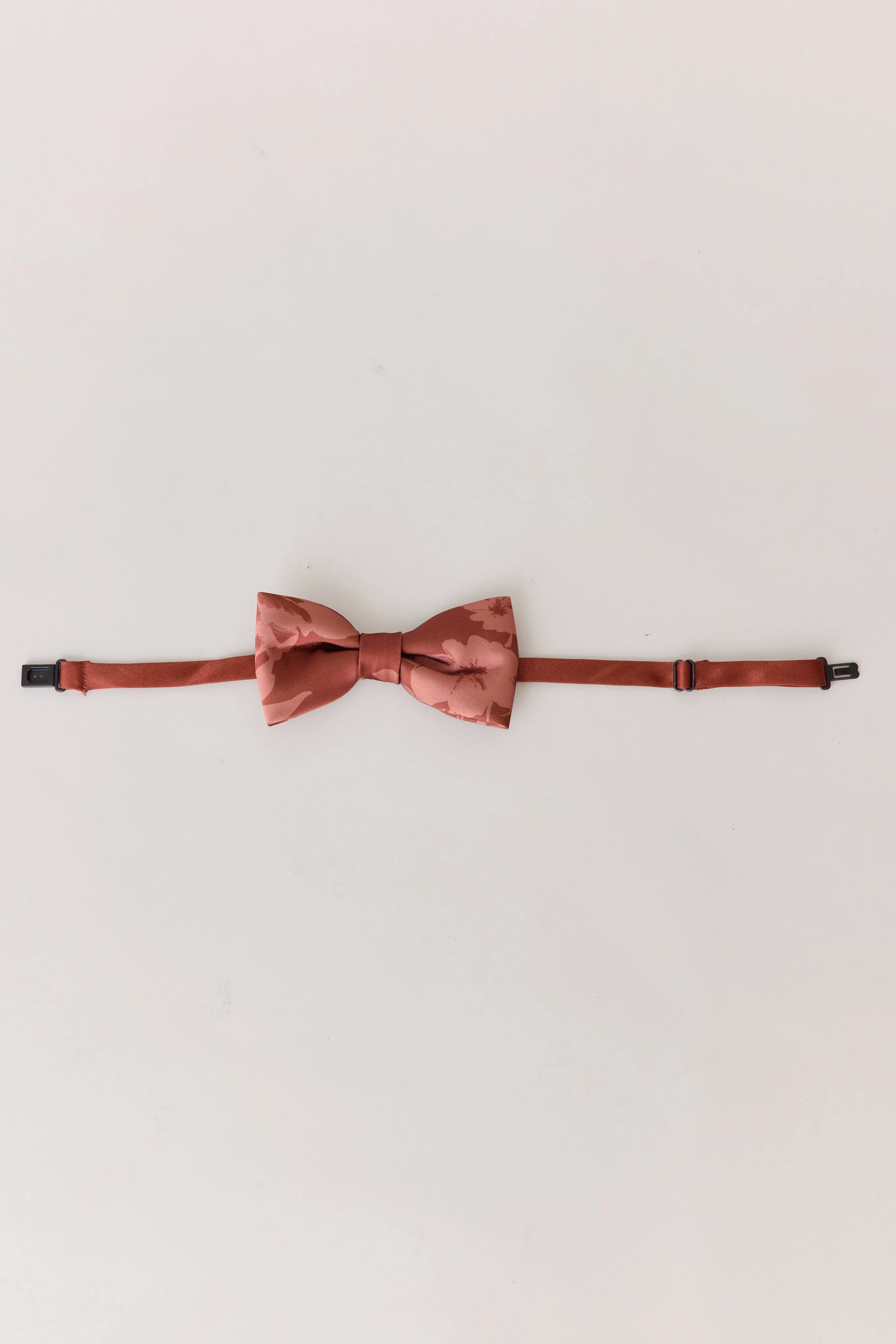 Satin Floral Print Bowtie | Made To Order