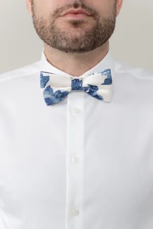 Satin Floral Print Bowtie | Made To Order