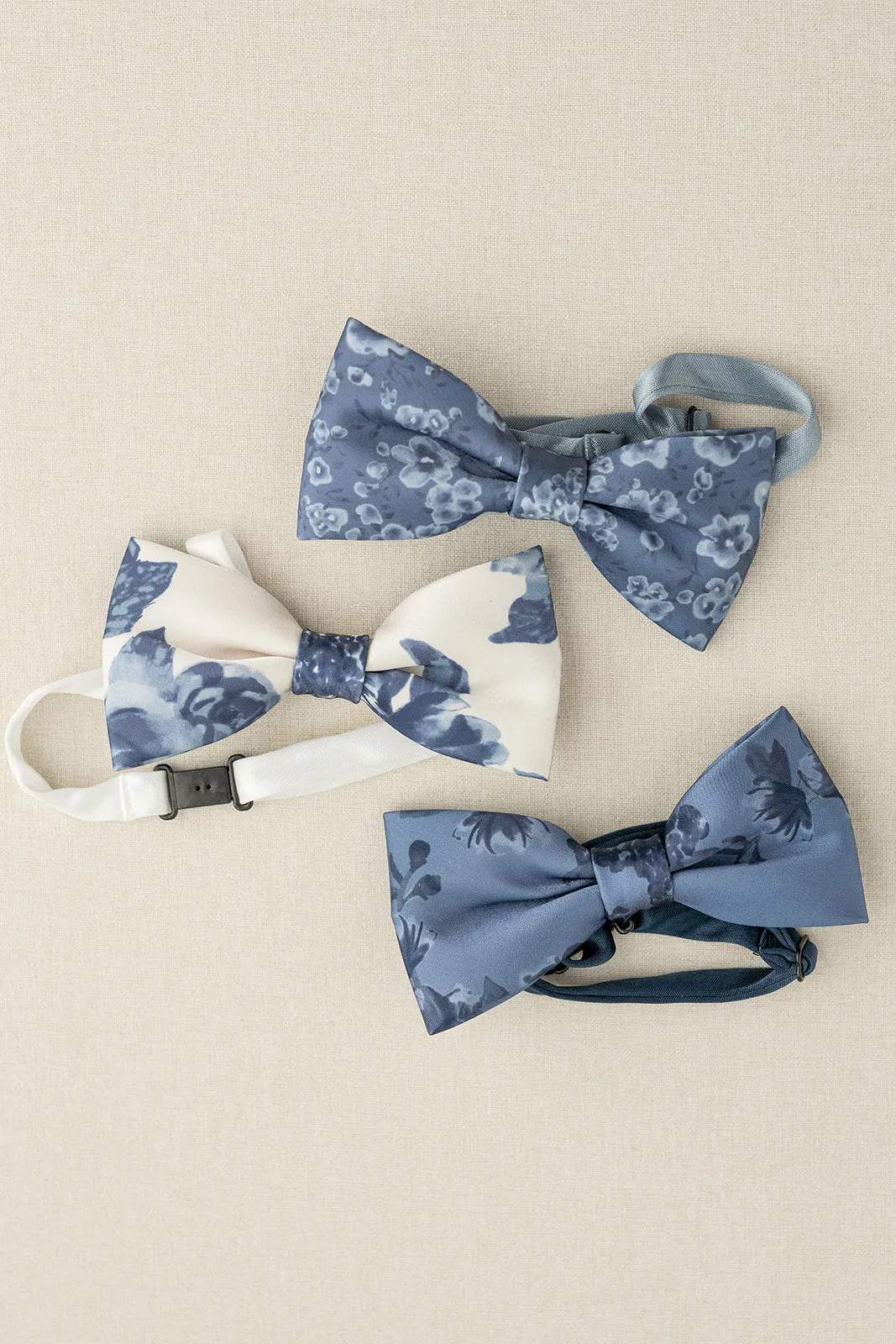 Satin Floral Print Bowtie | Made To Order