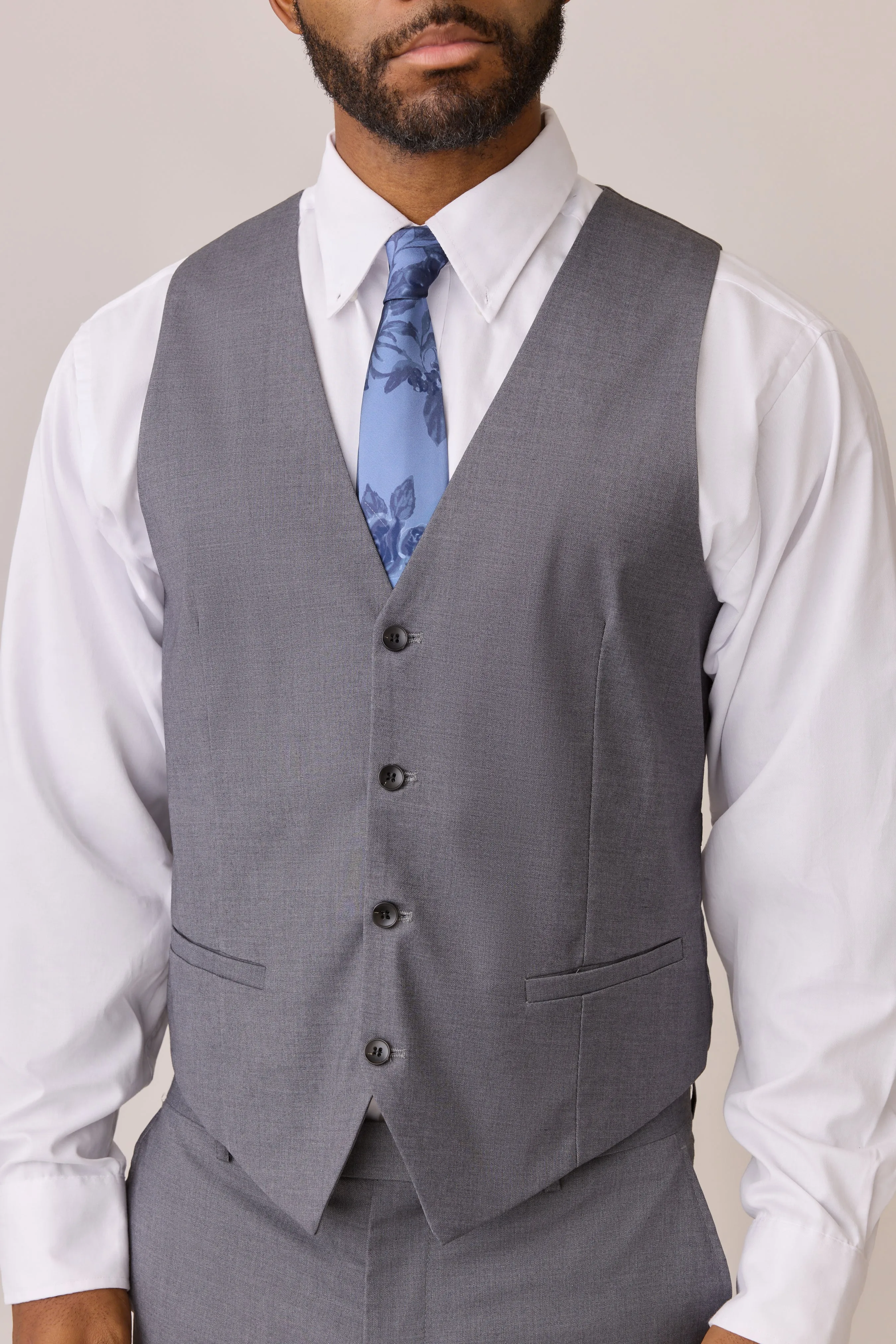 Satin Floral Print Tie | Made To Order