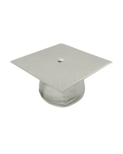 Shiny Silver Bachelors Cap & Gown - College & University