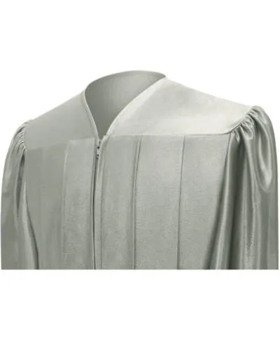 Shiny Silver Bachelors Cap & Gown - College & University