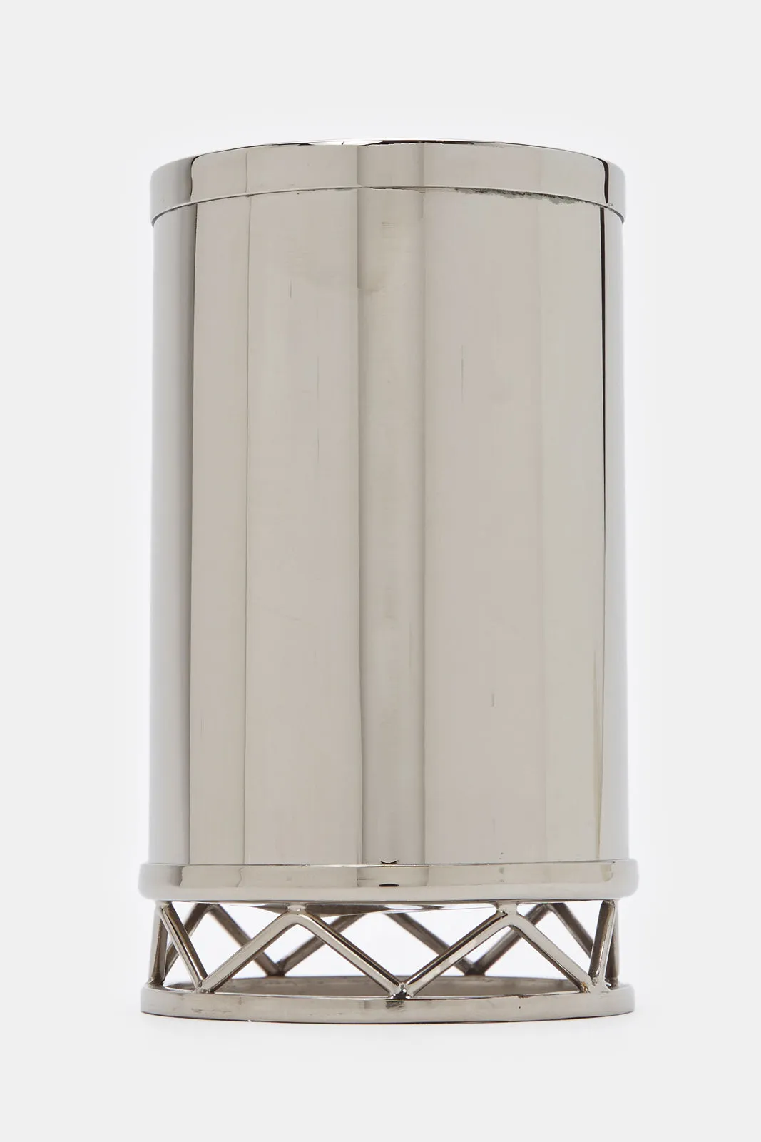 Shiny Silver Metal Tumbler