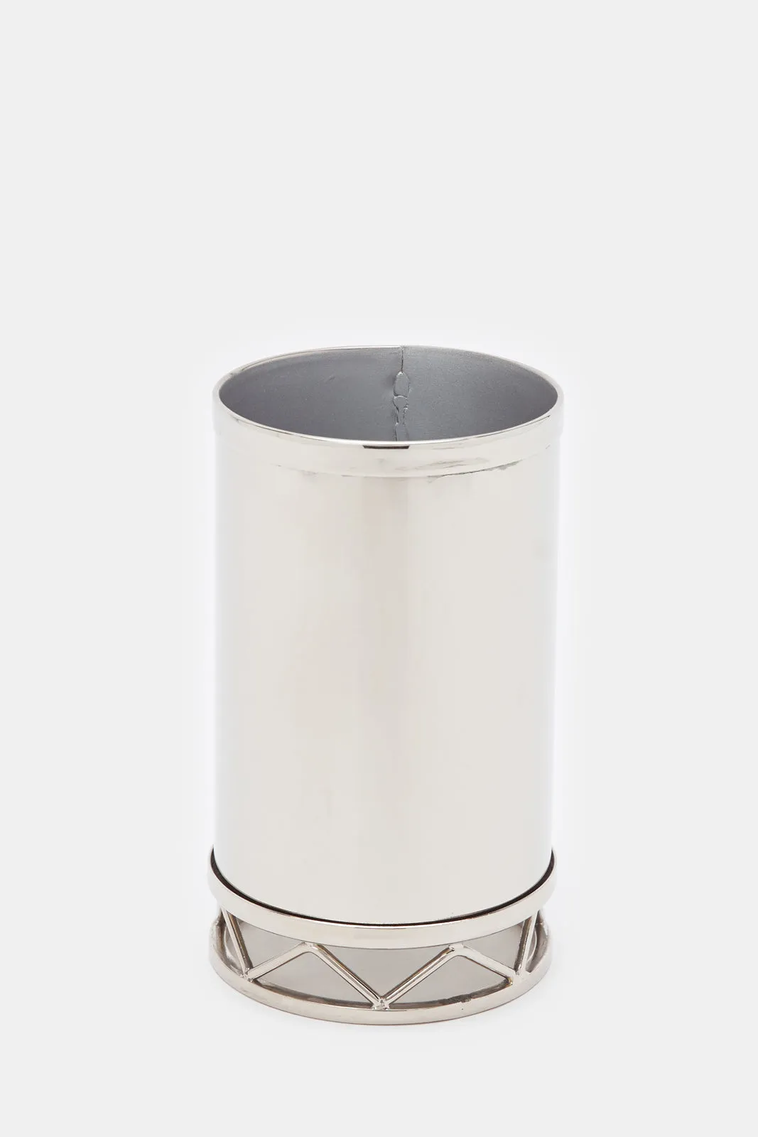 Shiny Silver Metal Tumbler