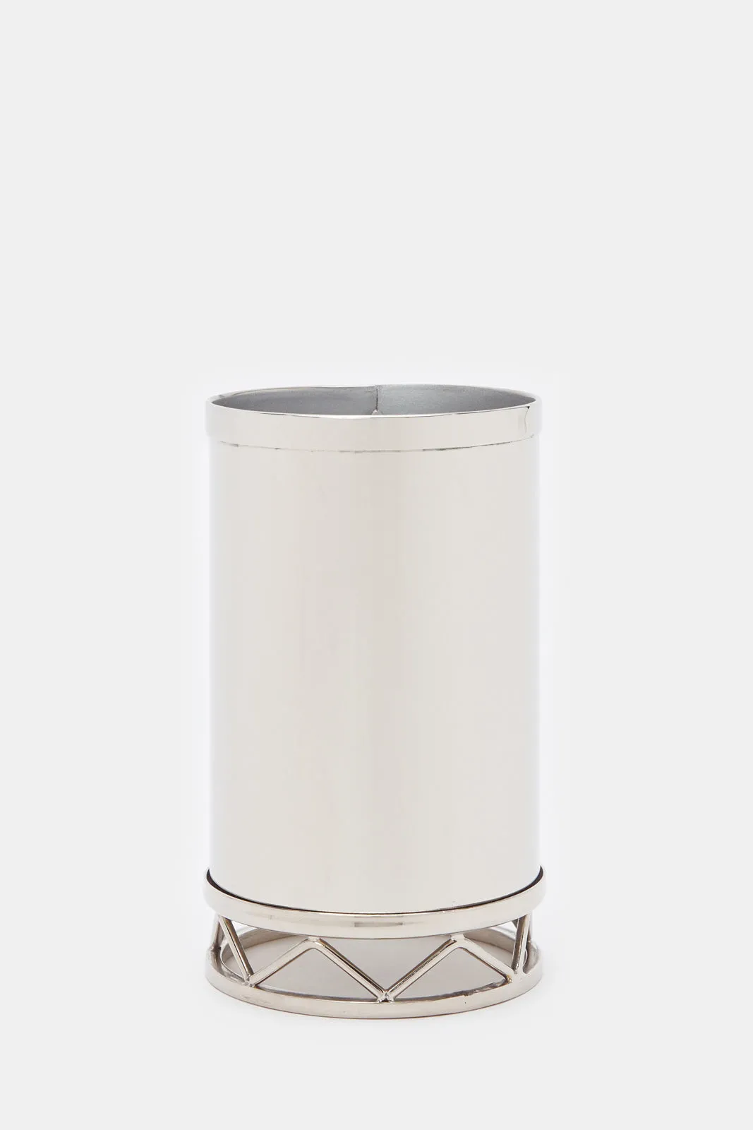 Shiny Silver Metal Tumbler