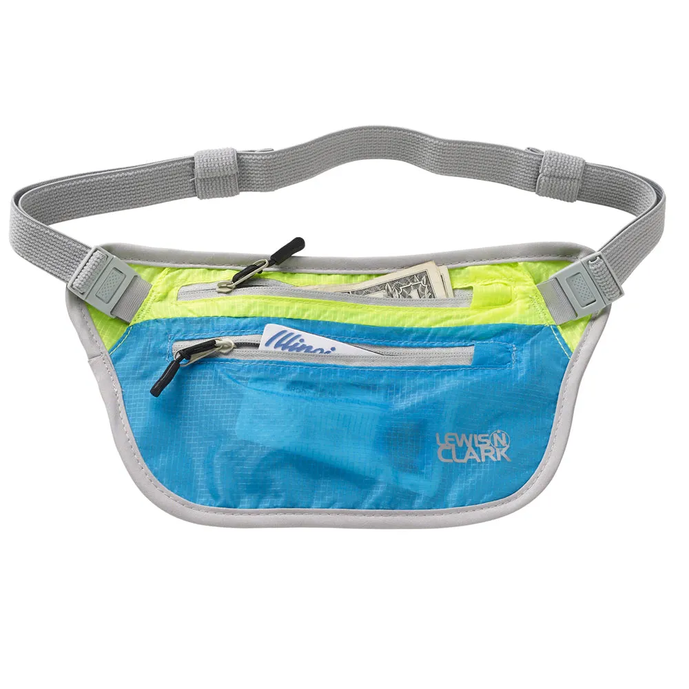 Travel Money Belt Ultra Light Waist Stash Passport Id Holder Lewis N Clark Nylon