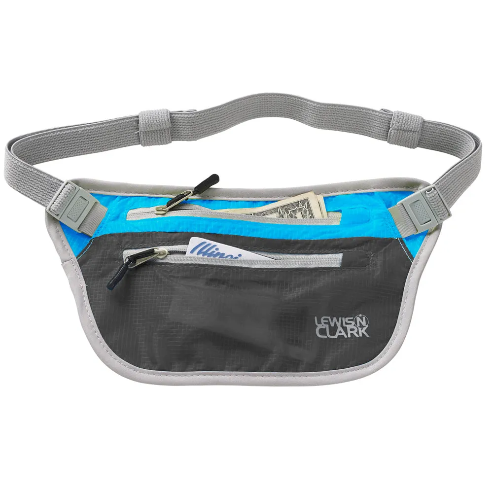 Travel Money Belt Ultra Light Waist Stash Passport Id Holder Lewis N Clark Nylon