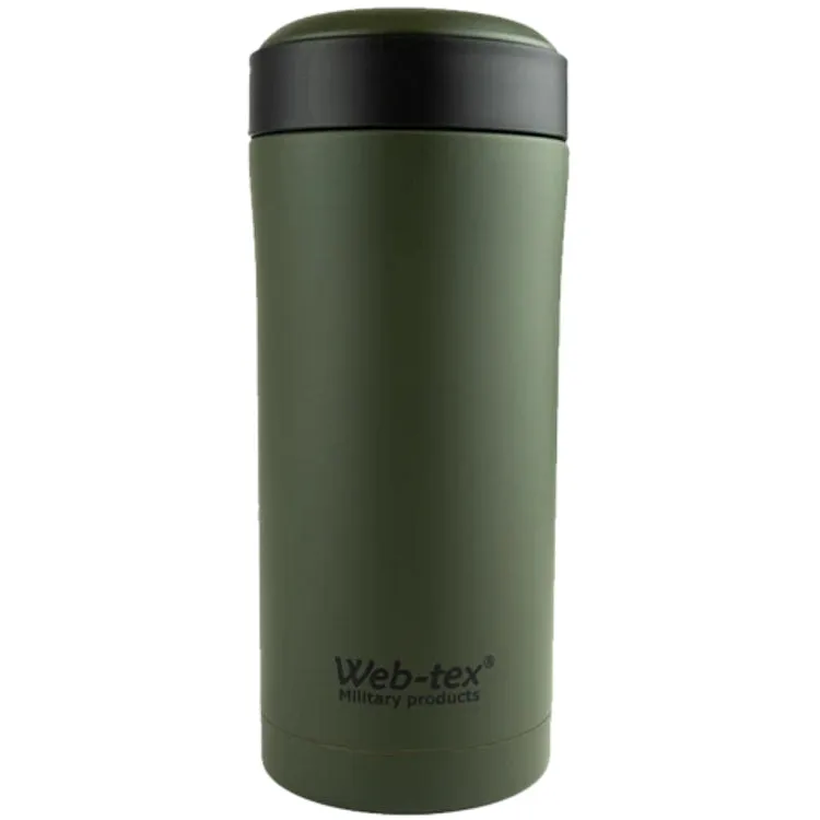 Web-Tex Ammo Pouch Flask - Olive Green 330ml
