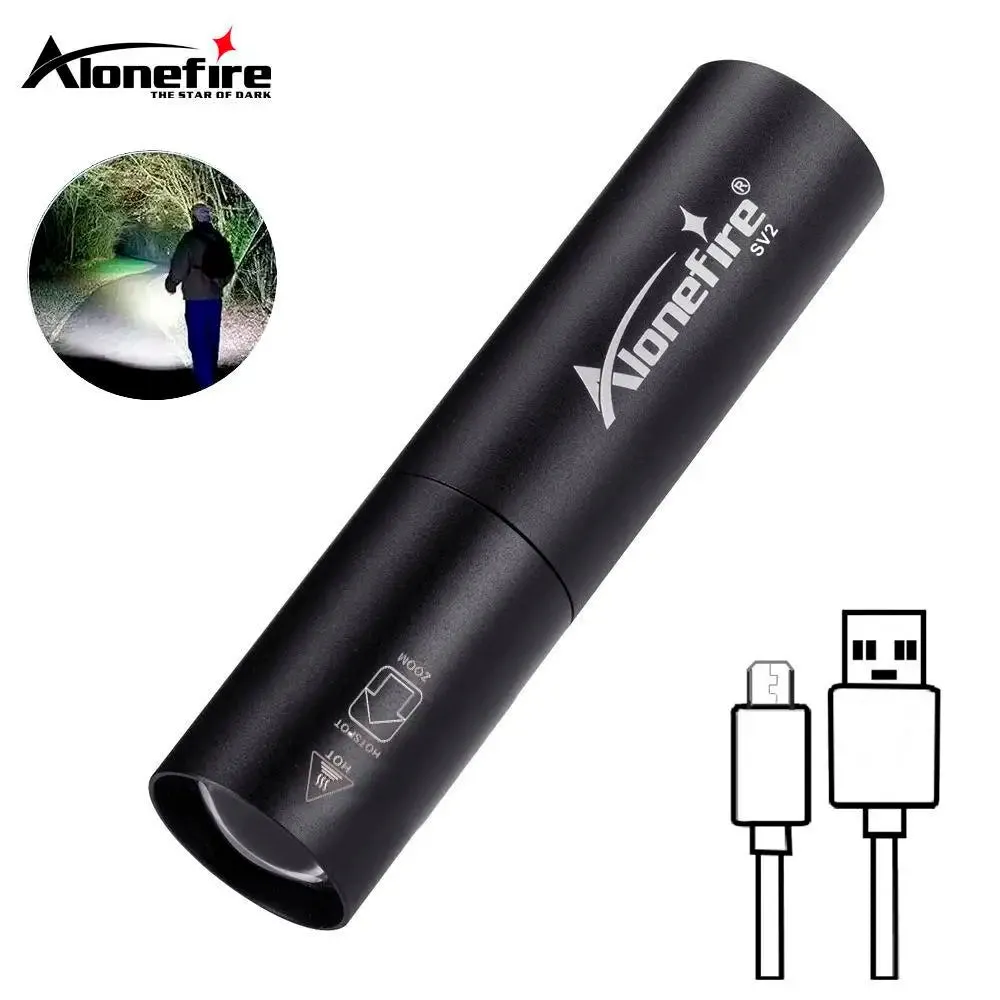 Zoom Small Palm Mini Flashlight Rechargeable Bright llighting Backpack Pocket Strobe Light Outdoor Hiking Camping Emergency Lamp